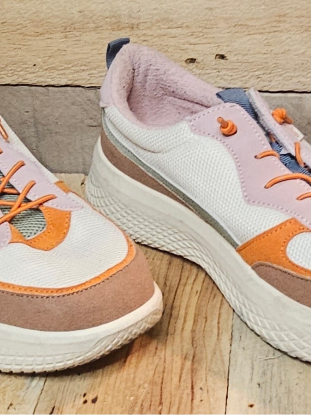 Rocket Dog Women’s Pink and Orange Platform Sneaker
